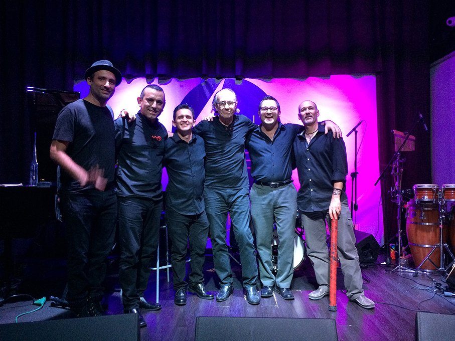 Jorge with the band in Miami